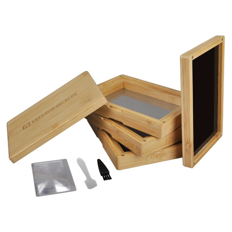 Premium Bamboo Sifter Set, 5" x 7", 75, 175, 275