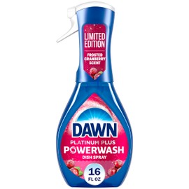 Dawn Powerwash Spray, Dish Soap, Dishwashing Liquid, Cleaning Supplies, Frosted Cranberry, 1 Starter Kit, 16 Fl Oz