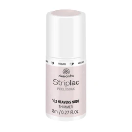 Alessandro Striplac Peel or Soak Vegan Heavens Nude LED Nail Polish in Light Nude Tone for Perfect Nails in 15 Minutes 8 ml
