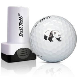 Ball Tatt - Panda Golf Ball Stamp, Golf Ball Stamper, Self-Inking Golf Ball Stamp Markers, Reusable Golf Ball Marking Tool to Identify Golf Balls, Golfer Gift Golfing Accessories