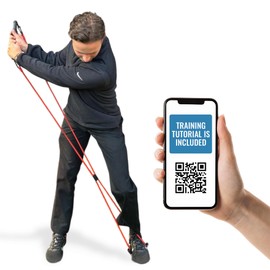 Golf Swing & Grip Trainer - Resistance Band Training Aid for Practice & Technique Improvement - Golf Training Aids & Accessories by Happy Golfer UK