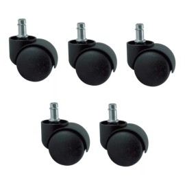 LIZOFERTAS Rueda De Plástico Para Sillas De Oficina Rodaja 100 Piezas