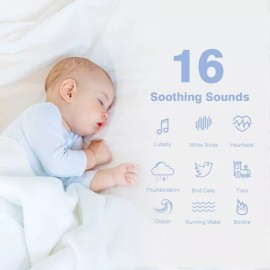 Easy@Home Portable Baby White Sound Machine: Easy@Home 2 in 1 Soother & Night Light GM-02