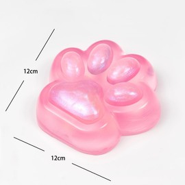 Big Pink Cat Paw Squishy Toy, Large Squeeze Cat Paw Fidget Toys, Cute Kawaii Squishies for Stress Relief Pinch Family Toys Gifts for Adults(Pink)