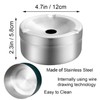 Hanlongyu Smokeless Ashtray for Outside Patio Waterproof, Stainless Steel Metal