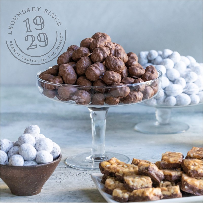 Virginia Diner Double Dipped Chocolatey Covered Virginia Peanuts, Gourmet Natural