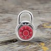 XanHen 24 Pack Combination Padlocks, Red, Indoor Use, 3 Digit