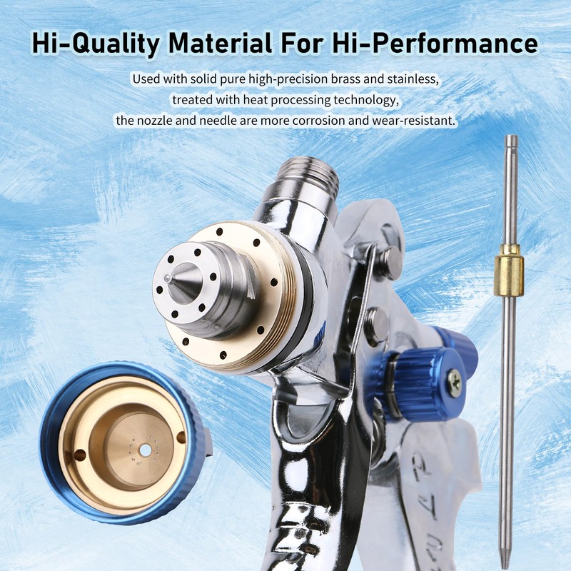 Zeinlenx HVLP Spray Gun with 10Pcs 600ML Disposable Paint Cups,