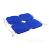 8 Electrodos Tens Pads Parches Cuadrados 5x5 Cola De Ratón
