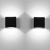 2 Pack LED Wall Sconce Mini 10W Hardwired, Lightess Modern