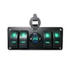 4 Gang Rocker Switch Panel ON Off Switch USB QC
