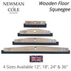 Newman & Cole Wooden Floor Squeegee with Rubber Blade -