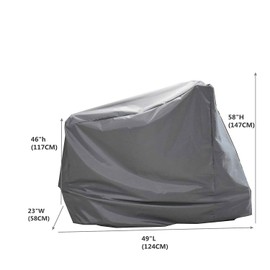 Mini Lustrous Exercise Bike Cover for Indoor Cycling & Home Gym Workout, Gray