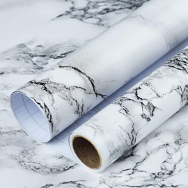 Art3d Self-Adhesive Contact Paper Countertops (78.7"x17.7", Marble, Matt)