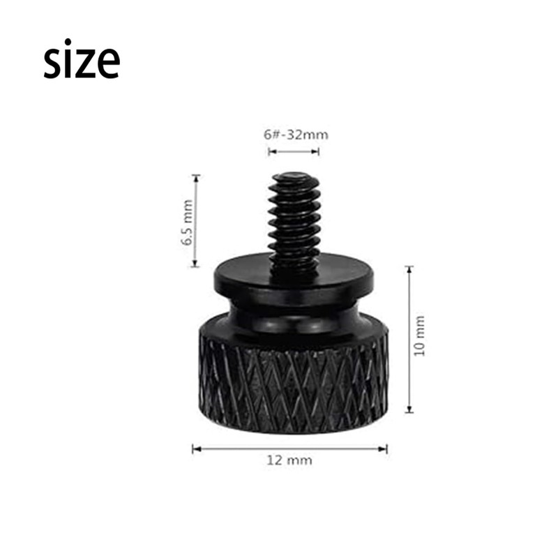 Roczential 10 Pack Thumb Screws, Anodized Thumbscrews for Computer Case,