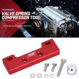 PQY Valve Spring Compressor Tool Removal Tool Compatible with Honda Acura B16 B18 H22 VTEC Red