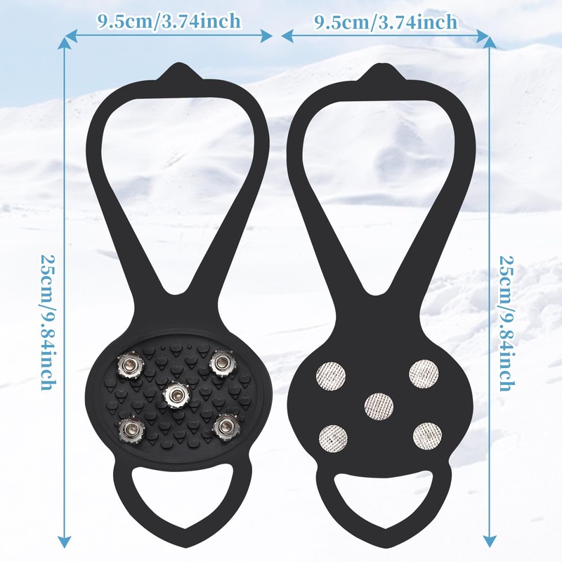 LACE INN Non Slip Gripper Spike, Ice Grippers Traction Cleats