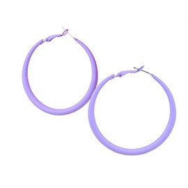 80s Hoop Earrings Colorful Hoop Earrings Large Retro Exaggerated Round Hoop Earrings for Women Jewelry-purple