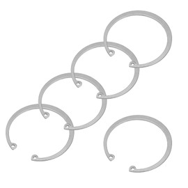 PATIKIL 58mm ID Internal Retaining Rings, 5 Pcs E-Clip Snap Ring 304 Stainless Steel Internal Circlip for Automobile Valve Equipment Bearings