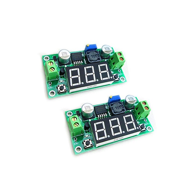 HiLetgo 2pcs LM2596 Adjustable DC-DC Step Down Buck Power Convert