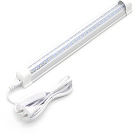 KALINA T8 V-Shape Integrated Single Fixture, 1FT Led Tube, 1080lm, 5000k White, 9W, Utility Shop, Ceiling and Under Cabinet Light, Corded Electric with Built-in ON/Off Switch (Pack of 1)