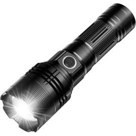 E-SHIDAI Rechargeable Flashlight, Tactical Flashlights 12000 High Lumens, USB C Bright Flashlights, Handheld Flashlights for Camping, Police, etc