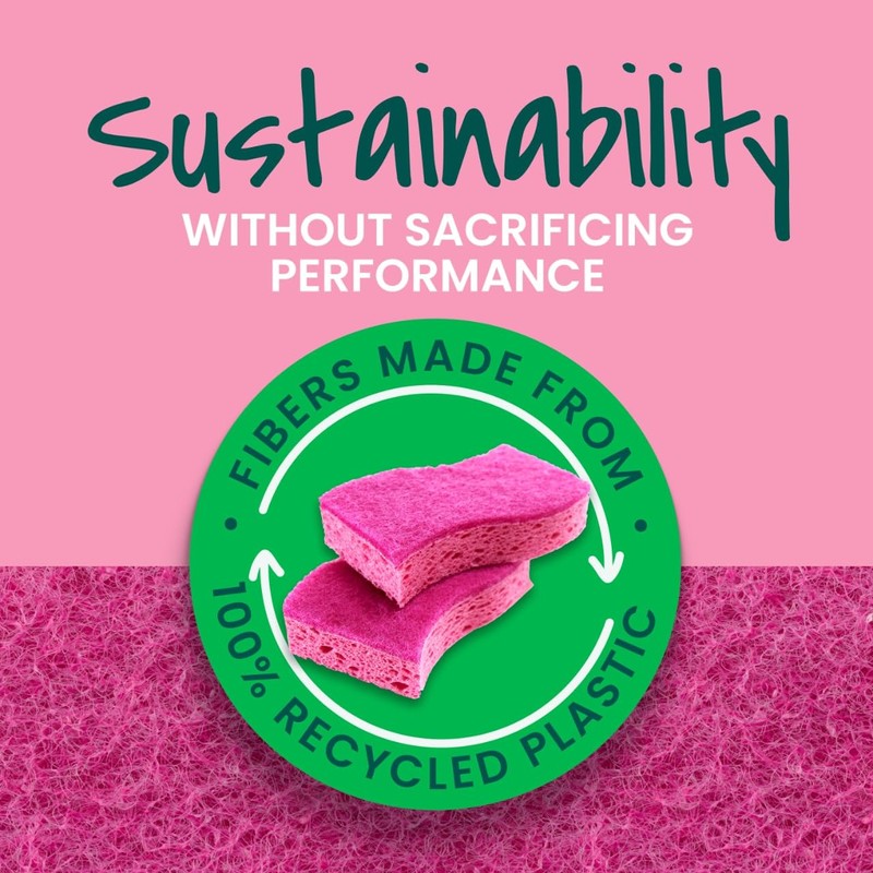 Scotch-Brite Gentle Clean Delicate Scrub Sponges, For Washing Dishes and