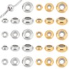 UNICRAFTALE Approximately 30 Pieces 2 Colors 6/8/10mm Rondelle Beads, Stainless