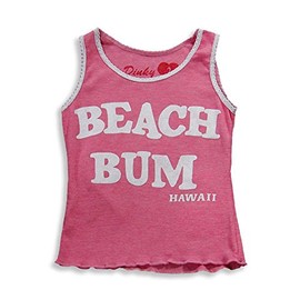 Dinky Souvenir by Gold Rush Outfitters - Baby Girls Beach Bum Tank Top, Pink 16640-18-24Months