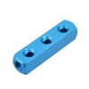 sourcing map G1/4 Thread 6 Ports 3 Way Manifold Block