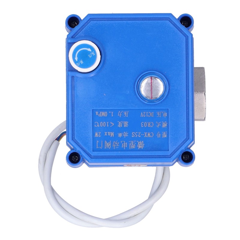 Motorized Ball Valve Stainless Steel Straight Through Mini Hydraulic Fitting