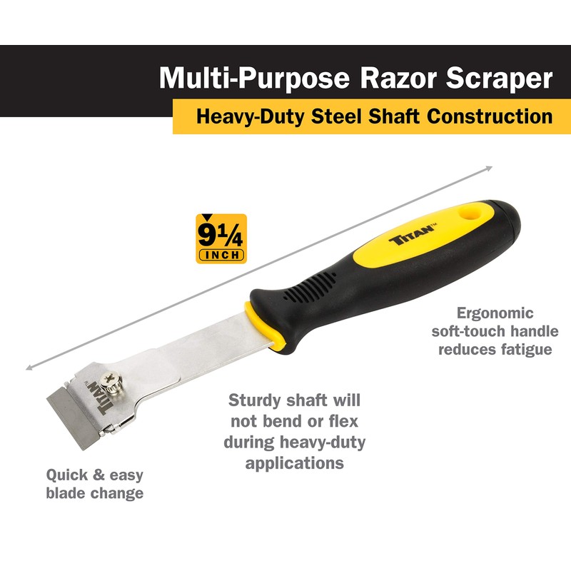 Titan 12030 heavy duty long handled razor scraper