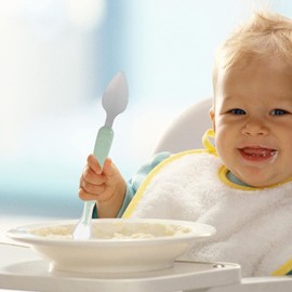 1pcs Double Head Baby Spoon,Silicone Baby Fruit Scraping Mud Spoon Feeding Spoons Training Spoon Set for Infants Baby,Green