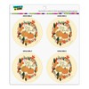 Give Thanks with Pumpkins Thanksgiving Refrigerator Fridge Locker Vinyl Circle