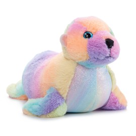 The Petting Zoo Sea Lion Stuffed Animal Plushie, Ombrez Wildlife Animals, Rainbow Sea Lion Plush Toy 15 inches