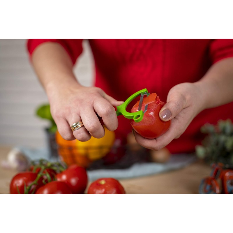Kuhn Rikon Serrated Veggie Peeler, Tomato Design