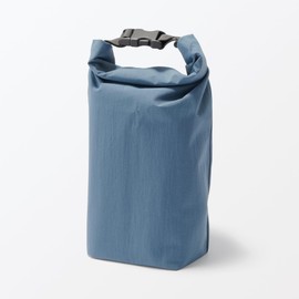 MUJI 84905391 Adjustable Height Lunch Bag, Roll Top, Small, Smokey Blue