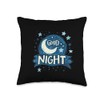 Cool sleep well outfit with good night moon Throw Pillow