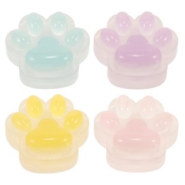 DIYEAH Fijadores De Pintura De Diamante Diy, Juego De 4 Piezas, Sujetadores MagnéTicos De Cubierta Con DiseñO De Pata De Gato, Herramienta De Bordado Con Luz Nocturna Para Arte De Diamante