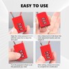 Pack of 2 3-Digit Combination Lock with 50 cm Wire