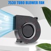AEDIKO 2pcs 75 mm Blower Fan 75 x 30 mm