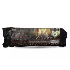 Pine Mountain Java Log Coffee Grounds Firelogs 4 Count Eco Friendly Clean Burning 4 Hours
