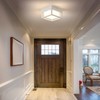 CHENS01 Small Outdoor Flush Mount LED Ceiling Light Exterior Porch