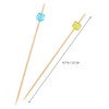 Cocktail Picks 190 Pcs Fashion Bamboo Acrylic Beads Cocktail Pins
