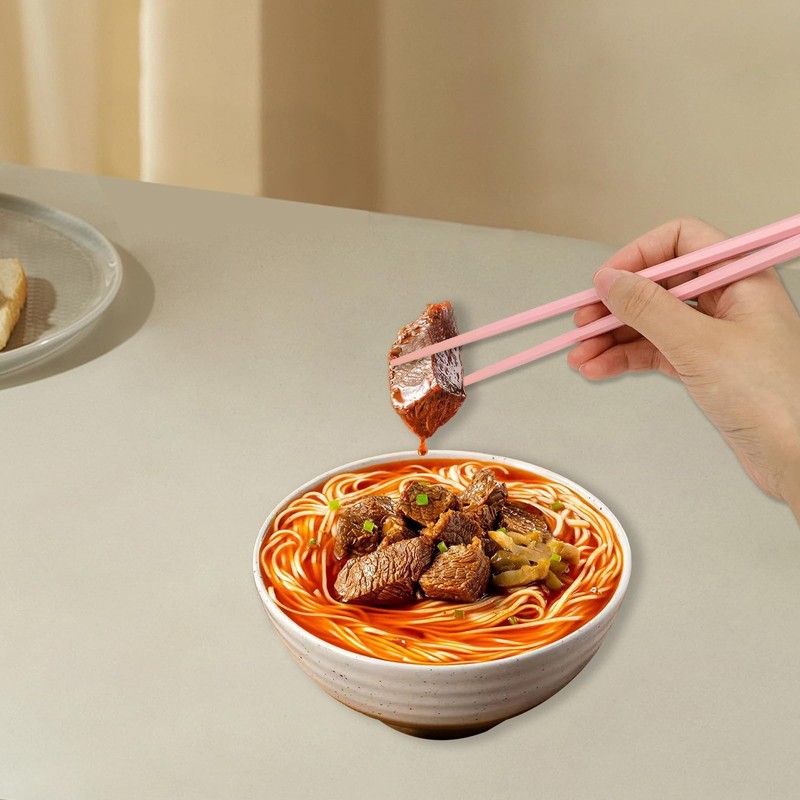 YOLCAR 5 Pairs Fiberglass Chopsticks, Reusable and Dishwasher Safe Chopsticks,