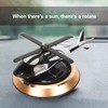 Car Air Fresheners with Solar Rotating Relieve Stress Purifie Odors