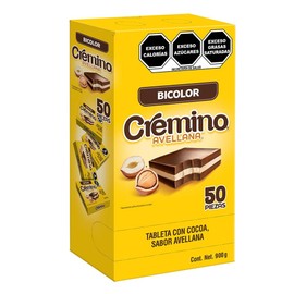 Cremino Display 50 Piezas Tableta con Cocoa Sabor Avellana                                                                                            