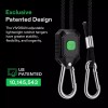 VIVOSUN 1/2/6 Pair 1/8" Lockable Grow Light Rope Hanger 150lbs