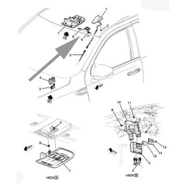 GM Microphone, Communication Interface Module Beige Escalade Suburban Tahoe Yukon