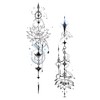 BeyondTattoos 5 Sheets Lotus Flower Tattoos Arrow Tattoos Moon Tattoos
